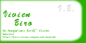 vivien biro business card